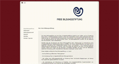 Desktop Screenshot of freiebildungsstiftung.de